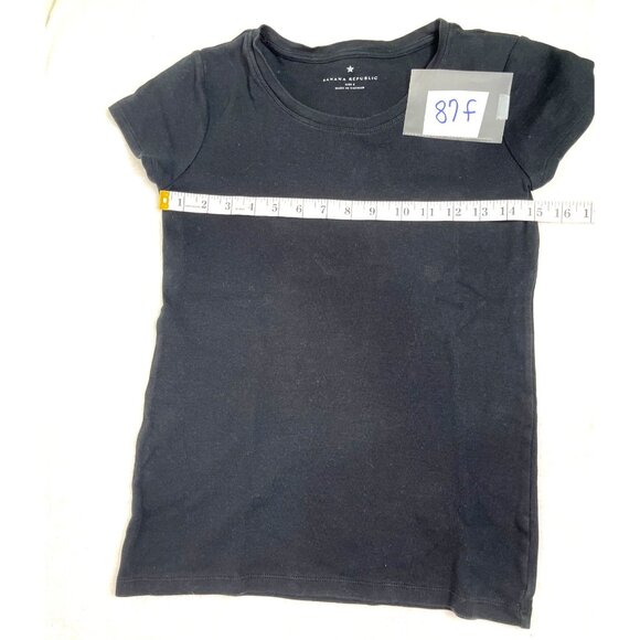 Banana Republic Black Small Short Sleeve T-Shirt 87F - Picture 4 of 5